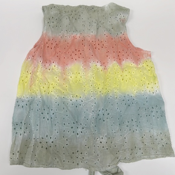 Charlie B tie dyed eyelet tank top tie XS - Picture 4 of 4